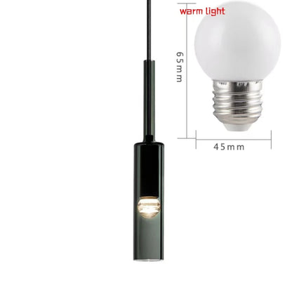 Pendente de Vidro Garrafa Moderno — Luminária para Quarto, Bar e Cozinha