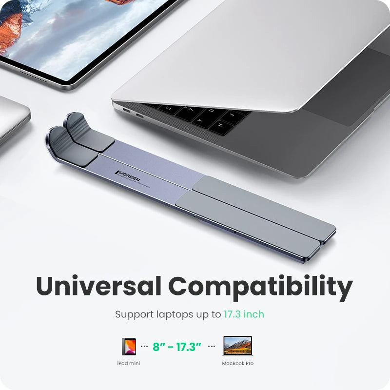 Suporte UGREEN para Notebook e MacBook — Alumínio Dobrável, 5 Níveis, 13-17,3"