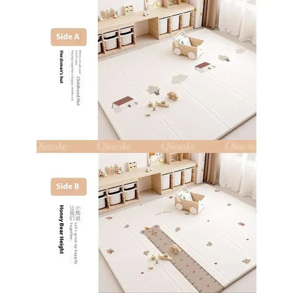 Baby Play Mat, Foldable & Waterproof Play Mats for Floor, Reversible Foam Playmat for Babies and Toddlers Infants, Crawling Mat