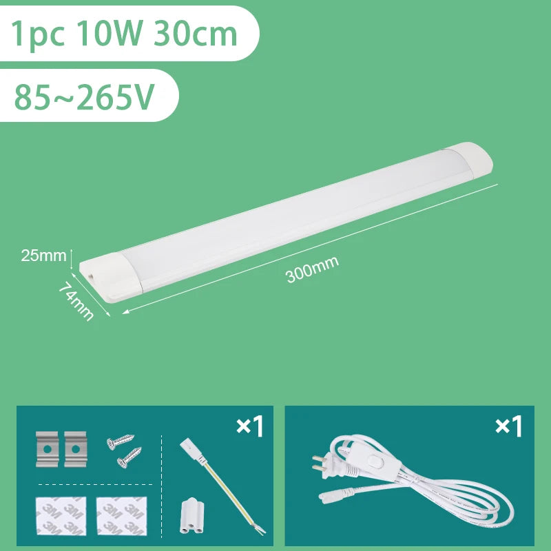 Luminária LED para Cozinha 6W 10W 20W — Luz Embaixo do Armário 110V/220V