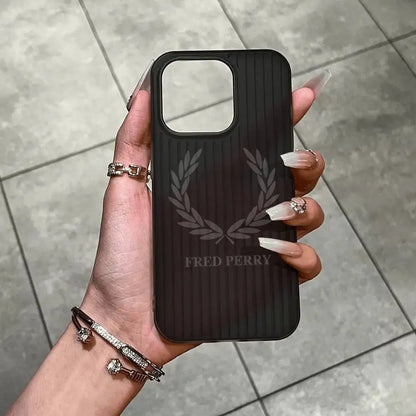 F-Fred Luxuxy Perry For IPhone 17 16 15 Plus Pro Max 12 14 Plus 11 13 Wave Corrugated Stripe Funda Phone Cover