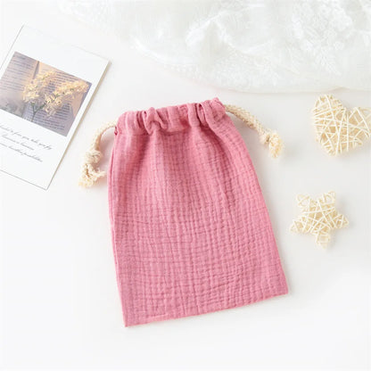 String Diaper Bag Baby Disposable Diaper Comfort Saliva Towel Storage Bag Handbag Baby Boys Girls Bottle Trolley Hanging Bag New