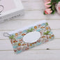 1pcs Wet Wipe Bag EVA Reusable Cosmetic Pouch Stroller Accessories Portable Wipes Holder Case Flip Cover Snap-Strap Tissue Bag