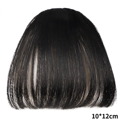 Franja Posticía com Clip — Cabelo Sintético Natural Resistente ao Calor