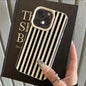 Colorful Striped Minimalist INS Couple Phone Case For iPhone 17 16 11 13 12 14 15 Pro Max XS X XR 7 8 Plus 16E 16 17 Pro Cover