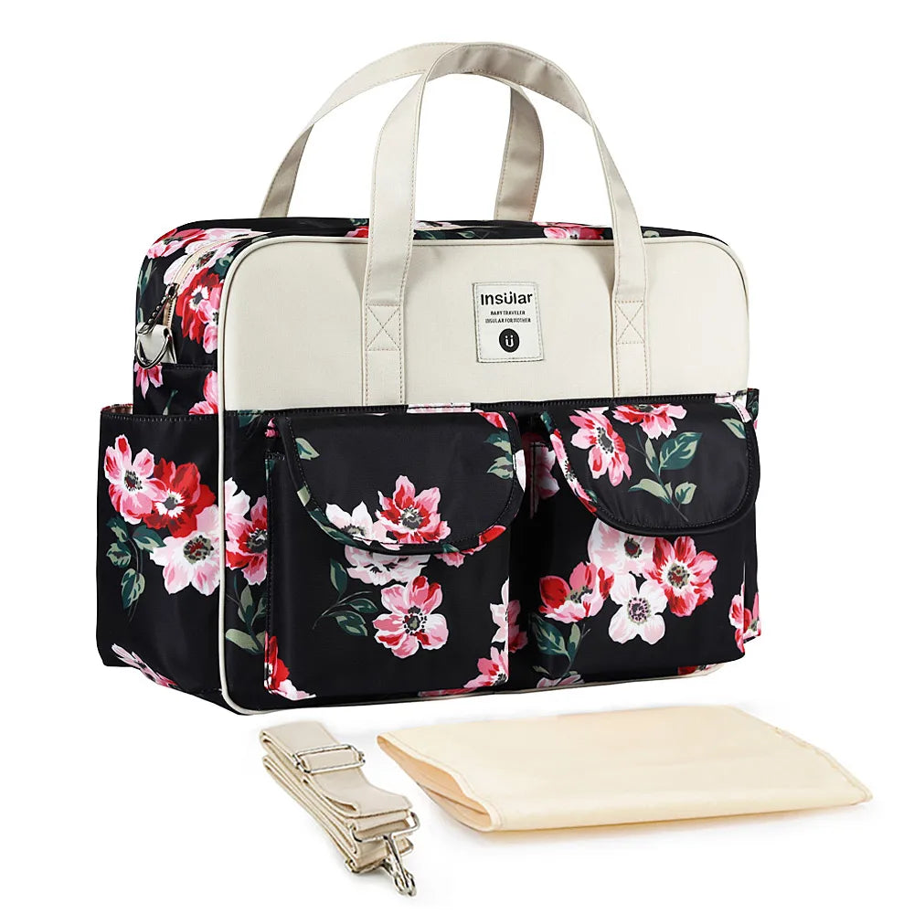 New Style Waterproof Diaper Bag Large Capacity Messenger Travel Bag Multifunctional Maternity Mother Baby Stroller Bags