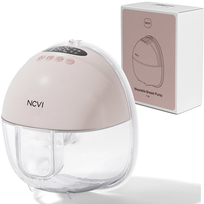 NCVI Electric Breast Pump,Hands-Free for Breastfeeding Pump, Ultra-Quiet Portable Wireless Pump, 3 Flange Sizes(19/21/24mm)