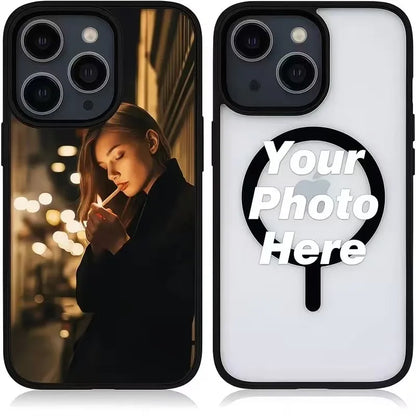 Custom DIY Phone Case For iPhone 17 16 15 14 13 12 11 Pro XS Max Plus Mini X XR Air 16e 17e Magsafe Shockproof PC Clear Cover