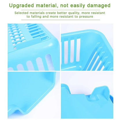 Kitchen Drainage Rack With Drainer Board Countertop Utensils Plates Chopsticks Bowls Spoons Storage Dish Drying Rack