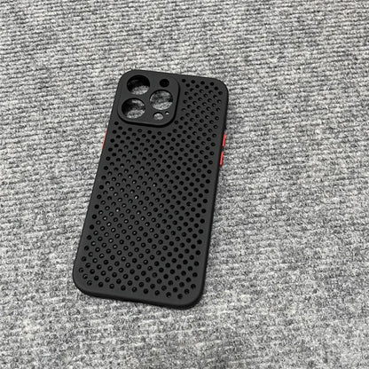 Cooling Breathable Soft Silicone Case For iPhone 17 Air 16 16E 15 14 Plus 13 12 Mini 11 Pro Max XS Max X XR Bumper Back Cover