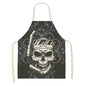 Skull pattern Aprons apron kitchen  women master apron  for kitchen Women kitchen apron for hairdresser