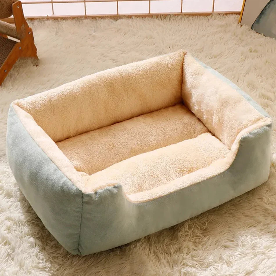 Cama Almofada para Gatos e Cães — Pelúcia Macia, Lavável, Tamanhos P ao GG