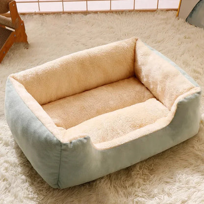 Cama Almofada para Gatos e Cães — Pelúcia Macia, Lavável, Tamanhos P ao GG