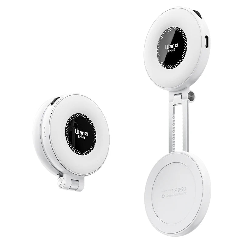 Luz de Vídeo Ulanzi LM19 MagSafe Bi-Color — Selfie Light para iPhone 14 ao 16 Pro Max