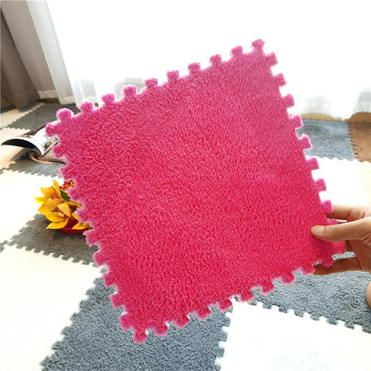 DHDH Soft Plush Kids Carpet Baby Play Mat Children's Rugs Toys EVA Foam Children's Mat Puzzle Interlock Floor Mats 30*30 CM