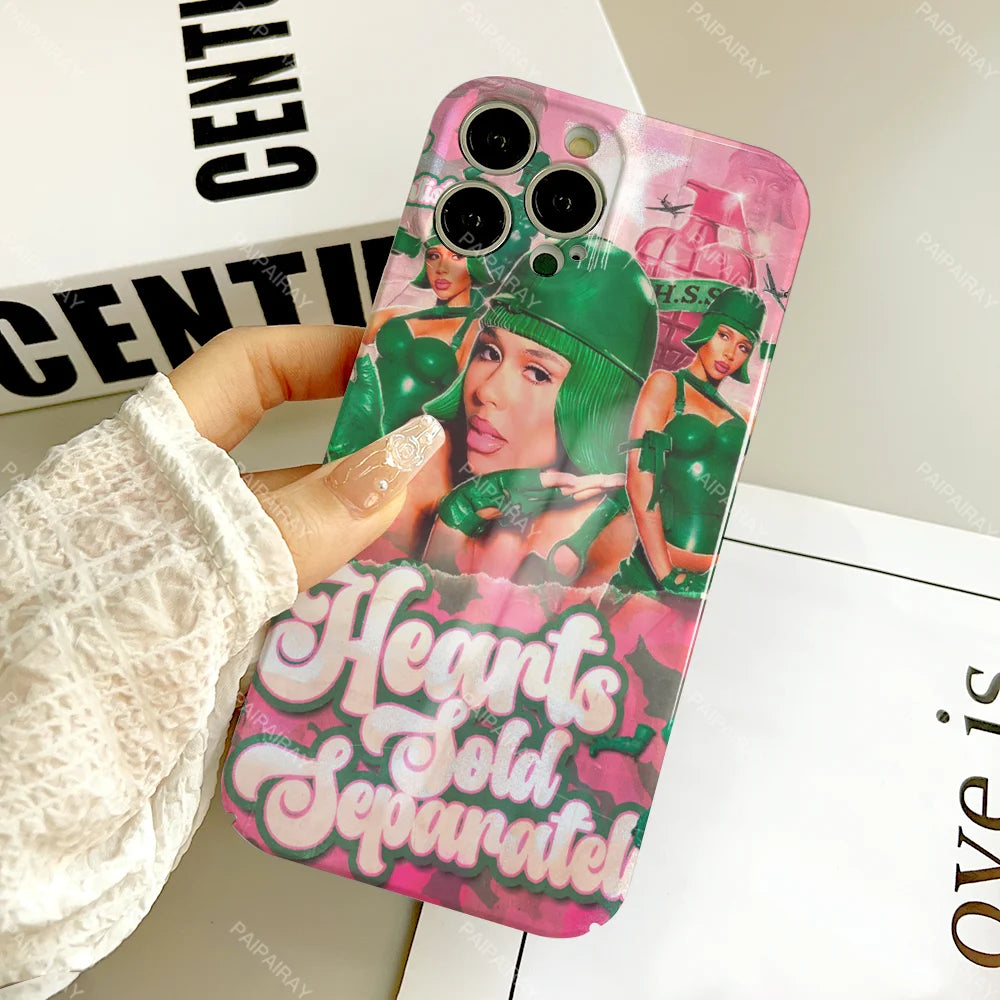 phone Mariah case Sold For iPhone 17 16 15 14 13 Hearts 12 Separately Pro Plus Air Max Scientist Hard Cover Glossy HD Film Shell