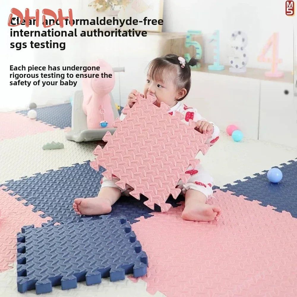 6Pcs 2.5cm Thick  Baby Play Mat Non-Toxic Foam Puzzle Floor Tiles Soft Comfortable Crawling Carpet Mat for Kids Bedroom EVA Mat