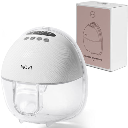 NCVI Electric Breast Pump,Hands-Free for Breastfeeding Pump, Ultra-Quiet Portable Wireless Pump, 3 Flange Sizes(19/21/24mm)