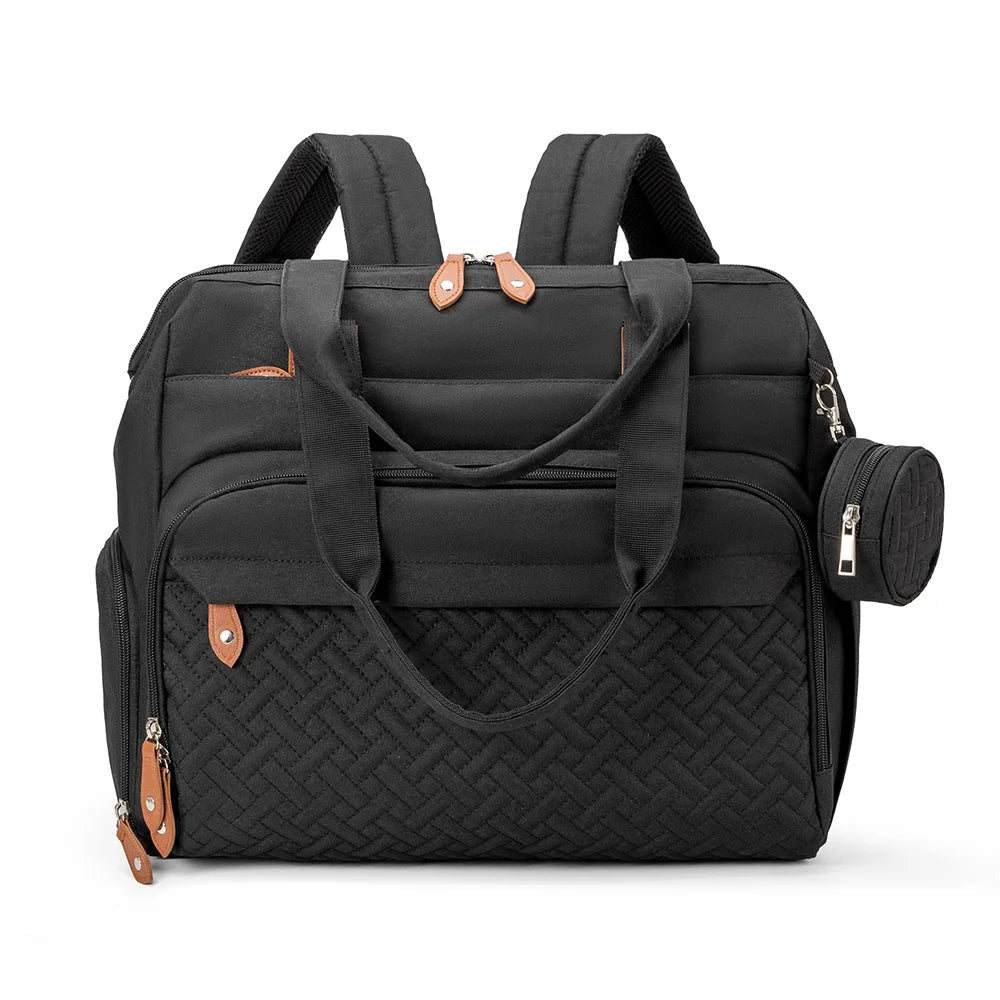 PANGDUBE Diaper Bags with 1pc Pacifier Bag Dad Mom Backpack for Travel Mommy Backpack for Baby Accessories Maternity Bag