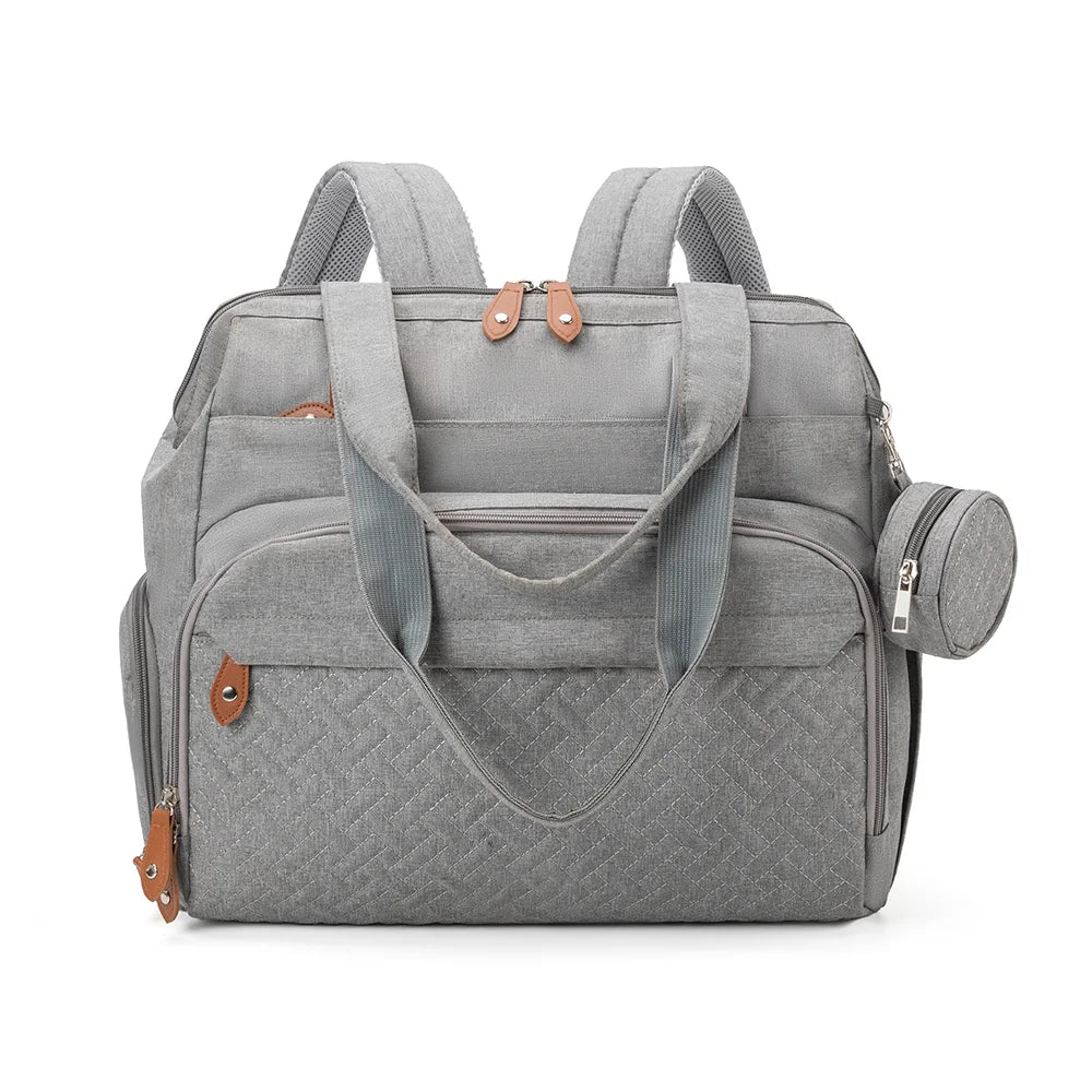 PANGDUBE Diaper Bags with 1pc Pacifier Bag Dad Mom Backpack for Travel Mommy Backpack for Baby Accessories Maternity Bag