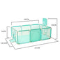 Baby Playground Playpen Corralito for Baby Toddlers with Thicken Steel Pipes Kids Play Park Activity Fence Ball Box Game Playpen