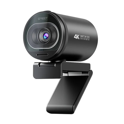 Webcam 4K EMEET S600 — Autofoco, 1080P 60FPS, USB, Microfones Integrados para Streaming