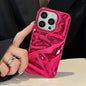 Luxury Electroplate Silvery 3D Wrinkle Phone Case For iphone 17 16 15 14 13 11 12 Pro Max 17Air Purple Water Ripple Soft Cover