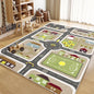 1 Piece 80x120cm Baby Play Mat Children's Anti-fall Crawling Mats Anti-slip Game Playmats Puzzle City Traffic Track Toys Carpets