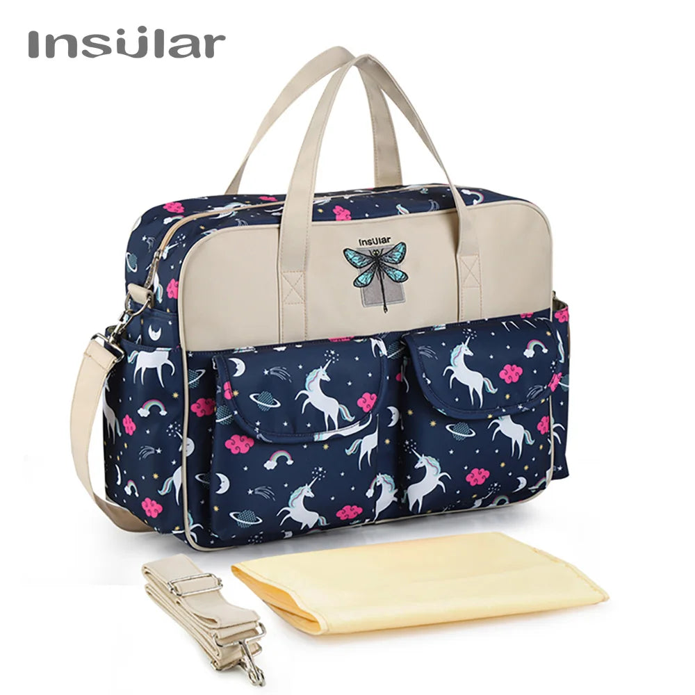 New Style Waterproof Diaper Bag Large Capacity Messenger Travel Bag Multifunctional Maternity Mother Baby Stroller Bags