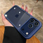 Intelligent Camera Touch Button Crystal Clear Phone Case for iPhone 17 Pro Max 16 Pro 17 Air Transparent Shockproof Cover Funda