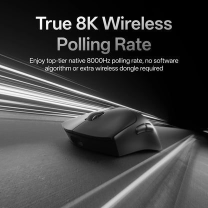 Mouse Gamer Sem Fio Rapoo VT7 MAX — 8K Polling Rate, 53g Ultraleve, 750h de Bateria