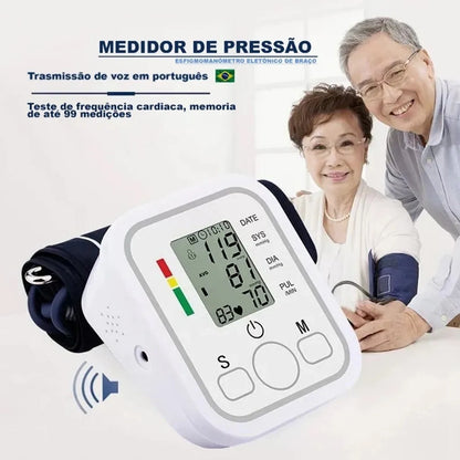 Kit Saúde Doméstico — Oxímetro Digital e Monitor de Pressão Arterial de Braço