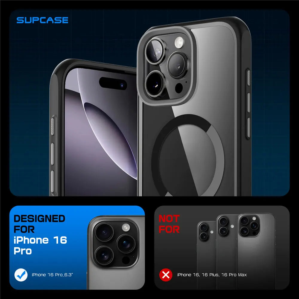 Capa SUPCASE UB Mag para iPhone 16 Pro — MagSafe | Botão Camera Control
