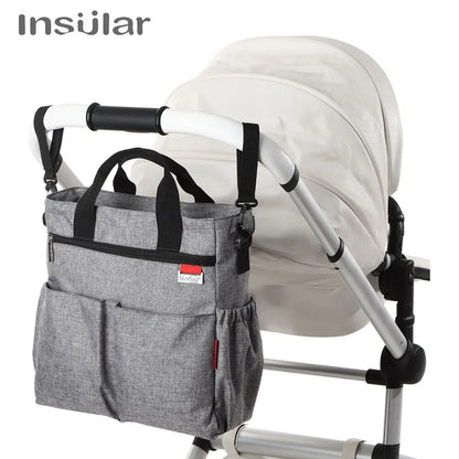 Fashion Baby Diaper Tote Bag Multifunctional Mommy Nappy Changing Bags Waterproof Mummy Stroller Bag