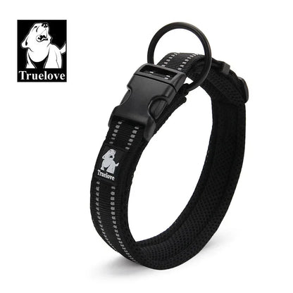 Coleira Refletiva Truelove para Cães — Nylon Ajustável 3M, 8 Tamanhos, Todas as Raças