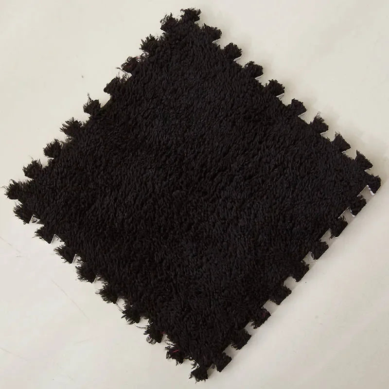 Puzzles Carpet Soft Plush Mat Baby Play Mat Baby Toys in Children's Room Keep Warm Anti-slip Home Decor Rugs 30*30*1CM