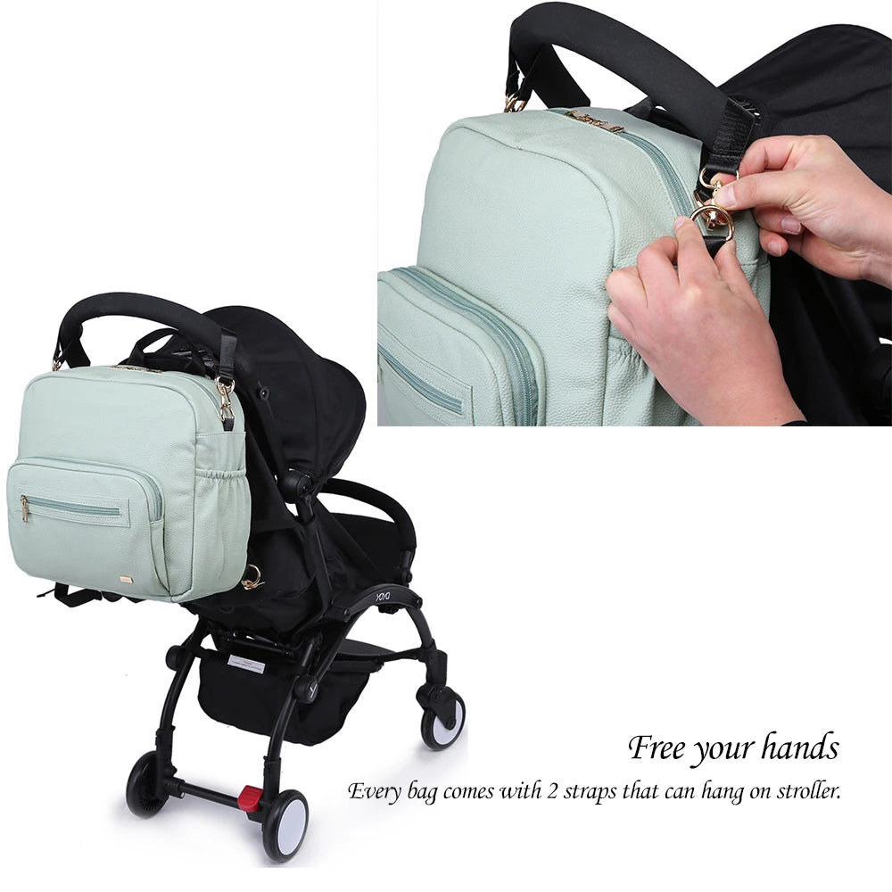 Soboba Diaper Bag for Newborn Baby Solid Multi-functional Waterproof Maternity Changing Bag for Baby Care Stroller Bag Fashion