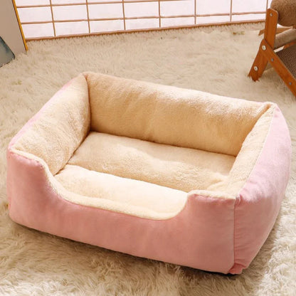 Cama Almofada para Gatos e Cães — Pelúcia Macia, Lavável, Tamanhos P ao GG