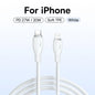Cabo USB-C Baseus 20W — Carga Rápida para iPhone, iPad e MacBook | 1,2m ou 2m