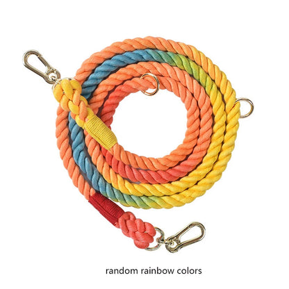 Guia Colorida para Cães — Algodão, Fivela Metálica e Plaquinha Personalizável