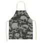 Skull pattern Aprons apron kitchen  women master apron  for kitchen Women kitchen apron for hairdresser
