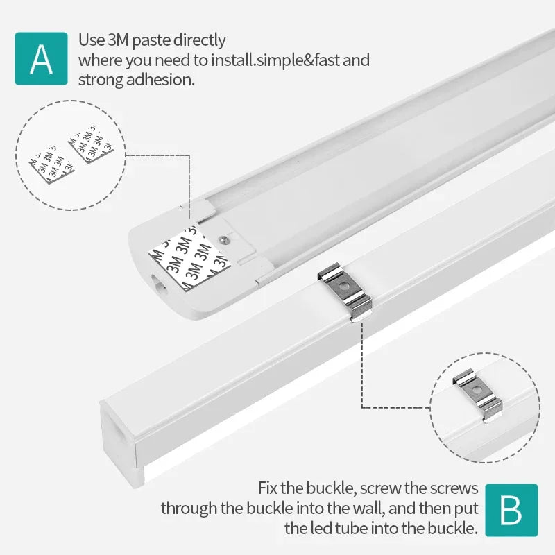 Luminária LED para Cozinha 6W 10W 20W — Luz Embaixo do Armário 110V/220V
