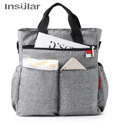Fashion Baby Diaper Tote Bag Multifunctional Mommy Nappy Changing Bags Waterproof Mummy Stroller Bag