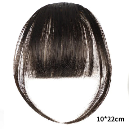 Franja Posticía com Clip — Cabelo Sintético Natural Resistente ao Calor