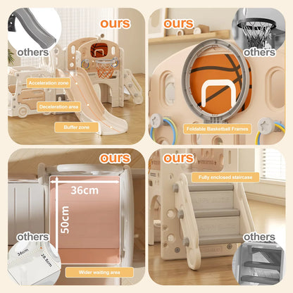 Baby slide Home Storage Slide Children's Indoor Home  Multifunction Park Baby Family Amusement Swing Playground