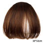 Franja Posticía com Clip — Cabelo Sintético Natural Resistente ao Calor