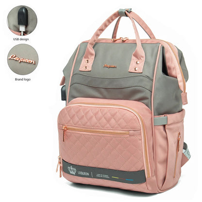 LEQUEEN Diaper Bag Backpack Stroller Baby Bags for Mom Mommy Maternity Packages Nappy Packs Supplies for Pregnant Women