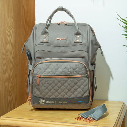 LEQUEEN Diaper Bag Backpack Stroller Baby Bags for Mom Mommy Maternity Packages Nappy Packs Supplies for Pregnant Women