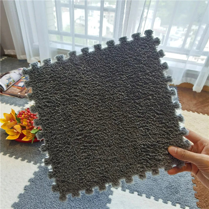 DHDH Soft Plush Kids Carpet Baby Play Mat Children's Rugs Toys EVA Foam Children's Mat Puzzle Interlock Floor Mats 30*30 CM