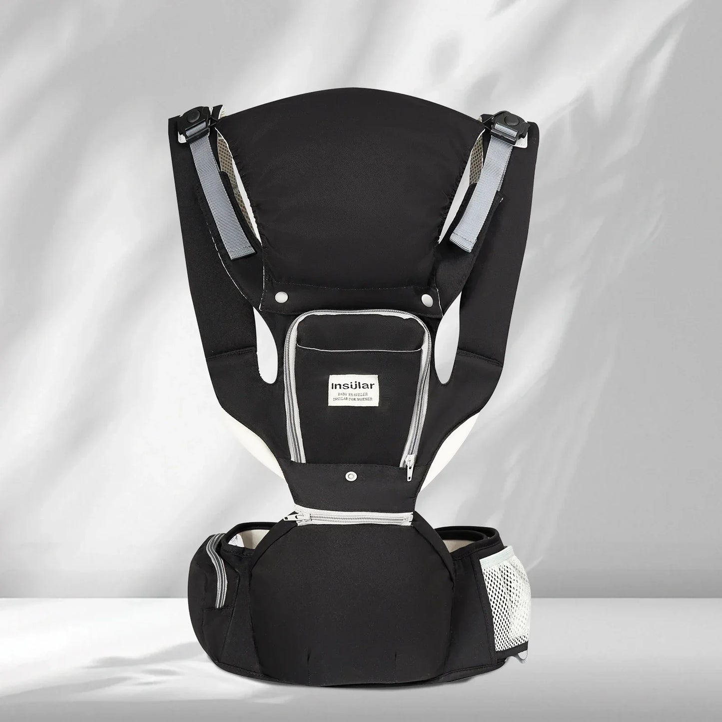 Baby Carrier Front-Facing with Waist Stool, Hip Seat, Extra Storage Pockets, and Breathable Design for Newborns